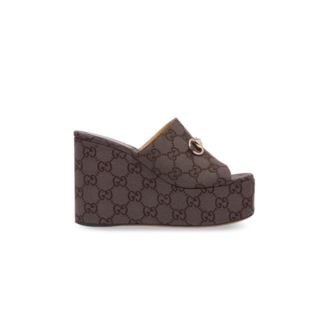 GUCCI WOMEN'S HORSEBIT WEDGE SANDALS 816328